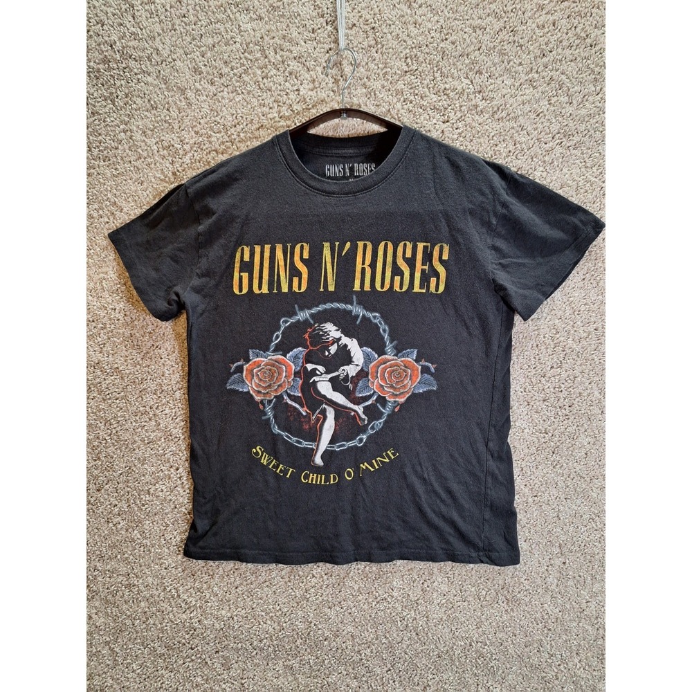 Guns N' Roses T-Shirt Womens Medium Sweet Child O' Mine Print Pullover.